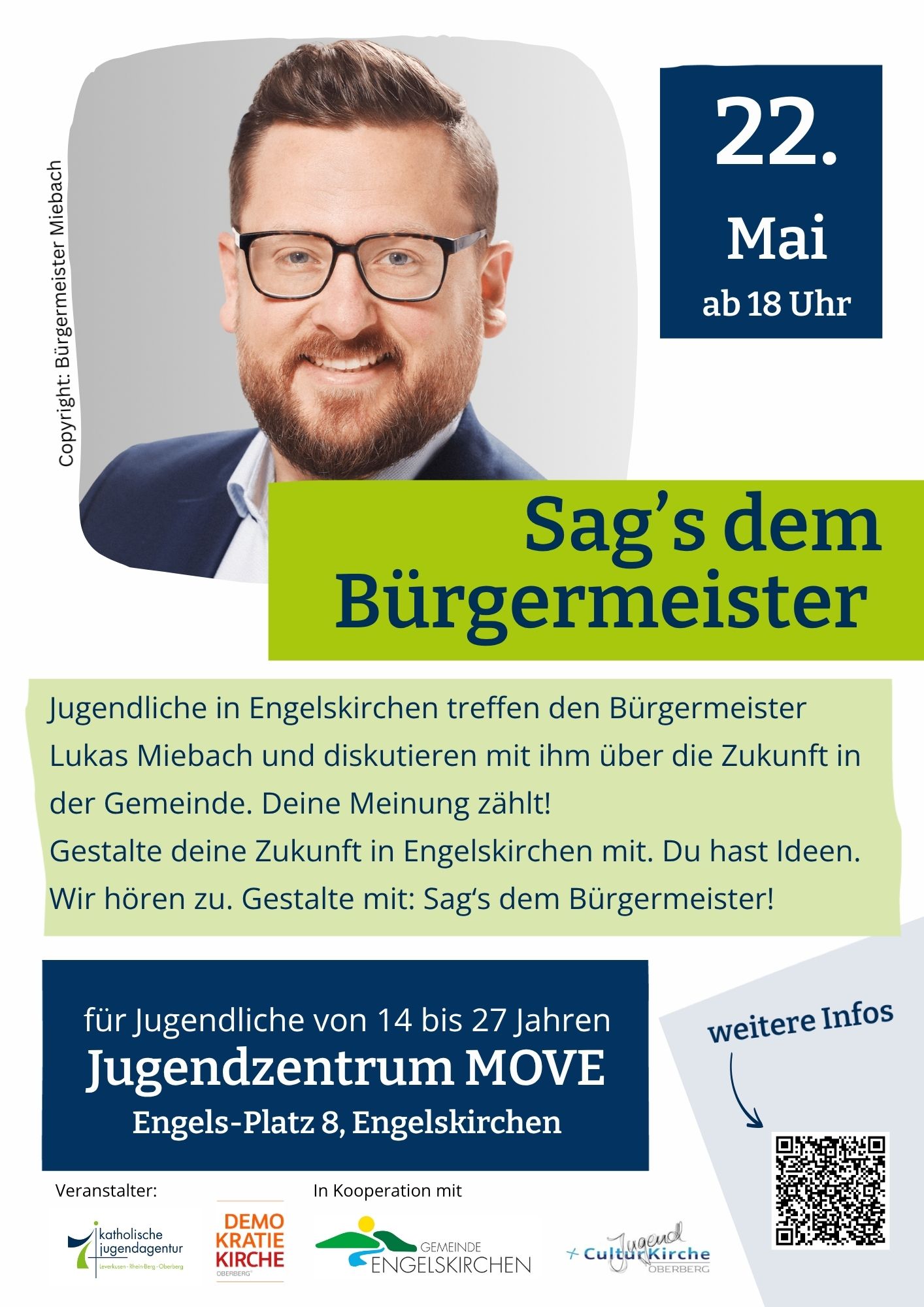 Sags dem BM Engelskirchen 22. Mai 26 Plakat